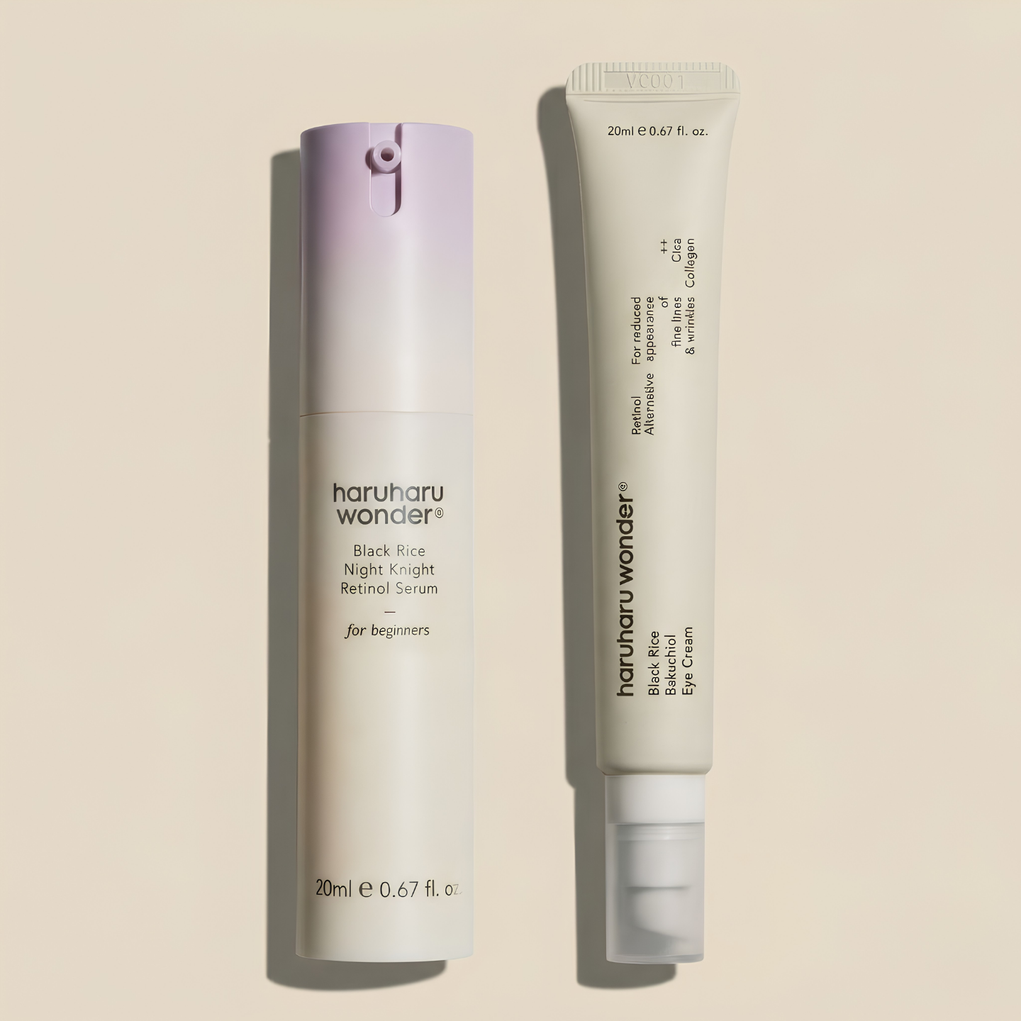 Haruharu Wonder Fine Lines Be Gone Duo (Retinol Serum + Bakuchiol Eye Cream) Skincartuk